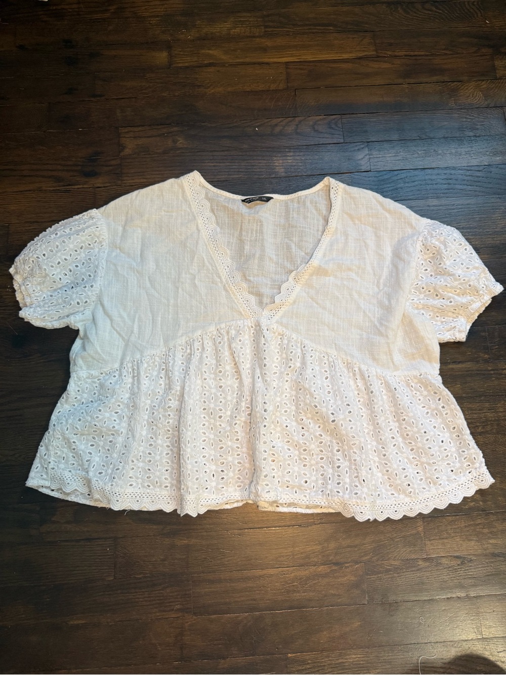 Women White SHEIN Crop Top